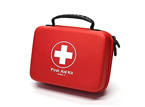 Compact First Aid Kit (228pcs) Designed for Family Emergency Care. Waterproof EVA Case and Bag is Ideal for The Car, Home,...