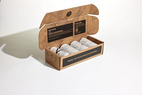 North Drinkware Pacific Northwest Mountain Outdoor Cup Set, 4pc.