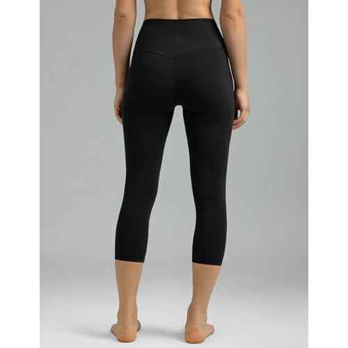 Colorfulkoala Dreamlux No Front Seam Leggings for Women High Waisted Capris 21" Inseam Yoga Pants