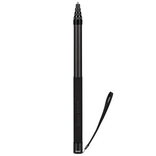 kezhi Ultra Long 3m/118 Inch Extension Pole Carbon Fiber Invisible Selfie Stick for Insta360 X5 X4 Insta 360 X5 X4 X3 X X2...