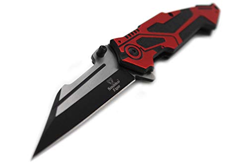 Snake Eye Tactical Every Day Carry 2 Tone Fast Deployment Folding Knife Ultra Smooth One Hand Opening Folding Pocket Knife...