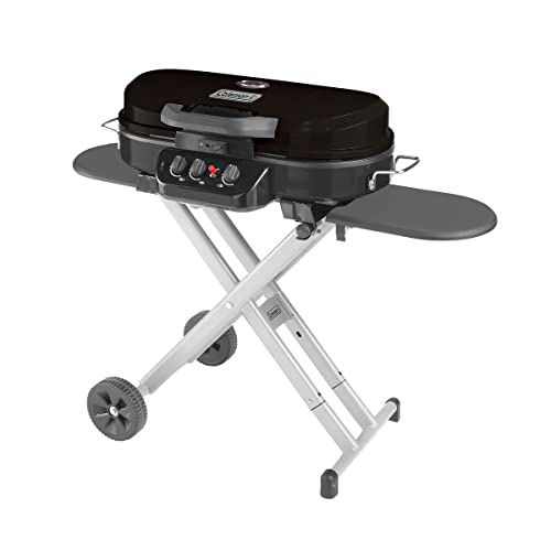 Coleman RoadTrip 285 Portable Stand-Up Propane Grill with 3 Adjustable Burners & Instastart Ignition, 20,000 BTUs of Power...