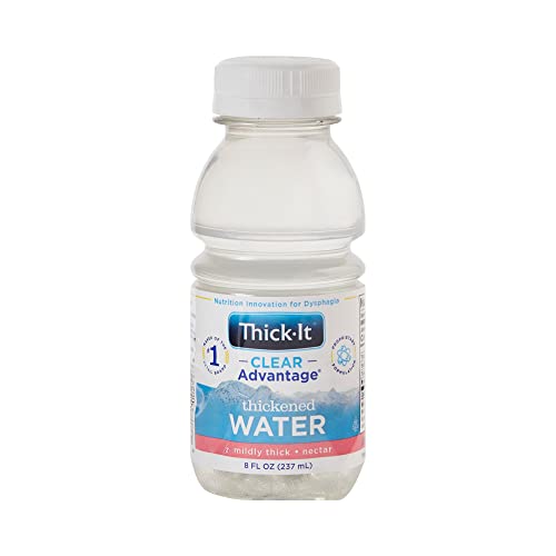 Thick-It Clear Advantage Mildy Thick Water, Nectar Consistency, Ready-to-Drink, Digestible Swallowing Aid, Hydration on th...