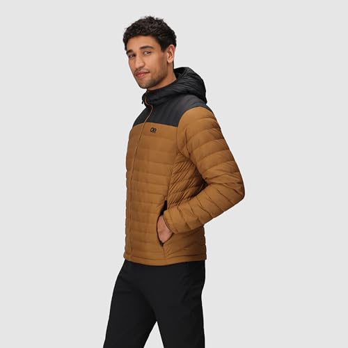 Outdoor Research Men's Transcendent Down Hoodie Jacket | Water & Wind Resistant, Insulated, Lightweight, Standard Fit