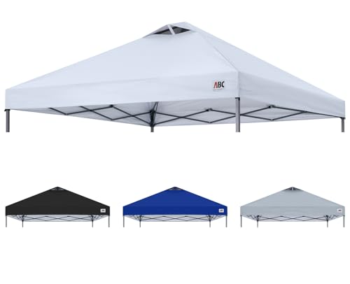 ABCCANOPY Replacement Canopy Top for Easy Pop up Canopy Tent 10x10, White
