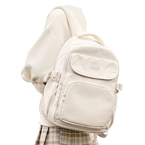 WEPOET Cute Middle School Backpack For Teen Girls,Waterproof Casual Bookbags,Lightweight Travel Daypack,Basic Laptop Colle...