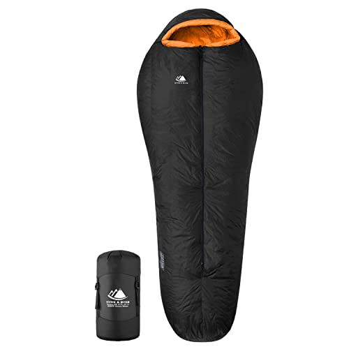 Hyke & Byke Antero 0 F Hiking & Camping Hammock Sleeping Bag - 4 Season, 800FP Goose Down Sleeping Bag - Ultralight