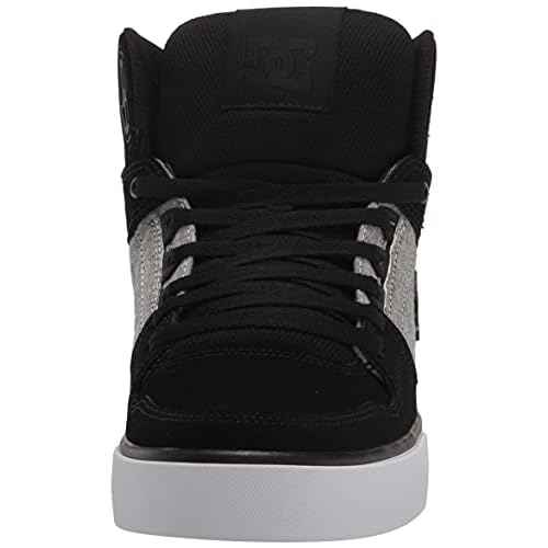 DC mens Pure High-top Wc Skate Shoe, Black/Battleship/Armor, 8.5 US