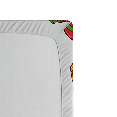 Lunarable Camper 2 Pack Fitted Sheet, Camping Lifestyle Equipment, Bed Cover All-Round Elastic Deep Pockets 2 Pieces, Pack...