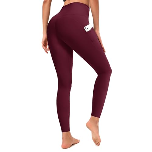 RONLIMO Leggings for Women, Upgraded High Waist Capri Yoga Leggings Workout Running Tummy with Pockets for Women