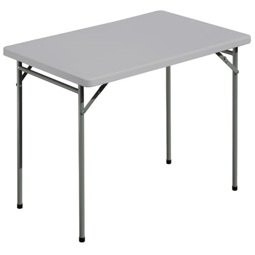 FROASISPRO Folding Table 3ft Rectangular All-Occasion Plastic Folding Event Table for Indoor and Outdoor, Portable Desk, C...