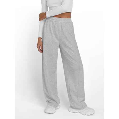 Trendy Queen Women's Wide Leg Sweatpants Baggy Y2K High Waisted Joggers Fall Fashion Clothes with Pockets 2025