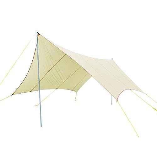 Monoprice Large Wing Tarp Shelter, 75D Nylon PU1500mm, Extra Large Coverage Up to 8 People, Sun Shelter and Rain Cover - from Pure Outdoor Collection