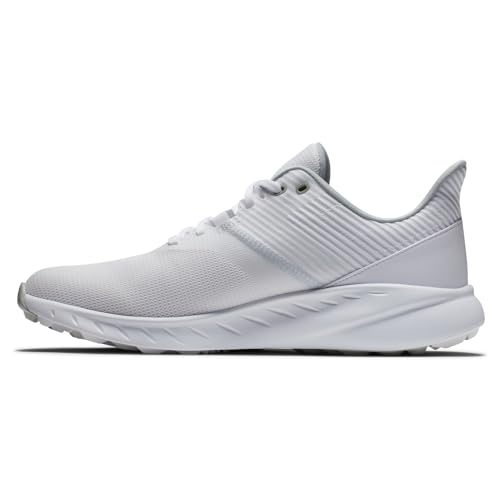 FootJoy Men's FJ Flex Previous Season Style Golf Shoe, White, 7