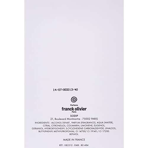 Eau De Passion By Franck Olivier For Men. Eau De Toilette Spray 2.5 Oz.