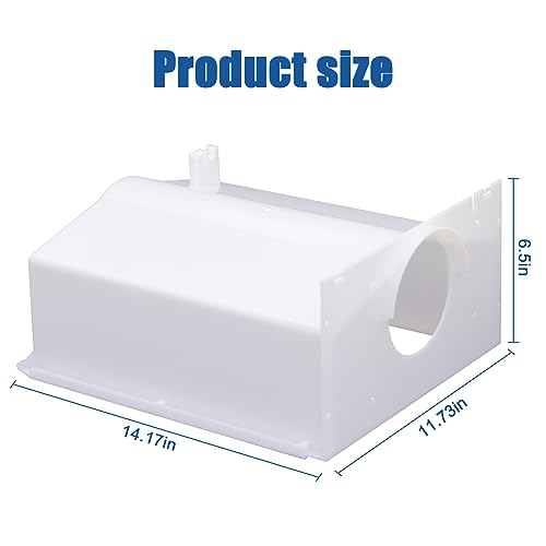 W10670845 AP6023698 Ice Maker Replacement Parts Refrigerator Ice Bucket Compatible with Whirlpool, Kenmore, kitchenaid, Am...