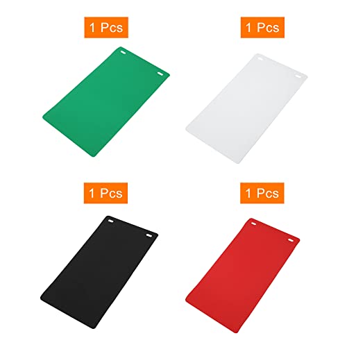 PATIKIL 26x12 EVA Backdrop, 4 Pack White/Black/Red/Green Soft Photo Background for Light Box Small Products Photography St...