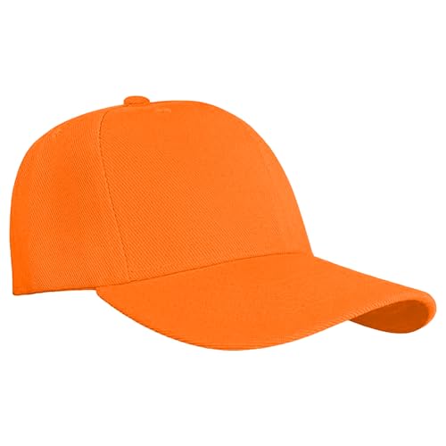 Blaze Orange Hunting Cap – Adjustable High-Visibility Safety Hat for Deer Hunting, Upland Game, and Outdoor Work