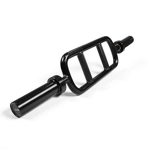 CAP Barbell 2' Solid Olympic Triceps Bar, No Collars, Black (New Version) (OBIS-34SB-3)