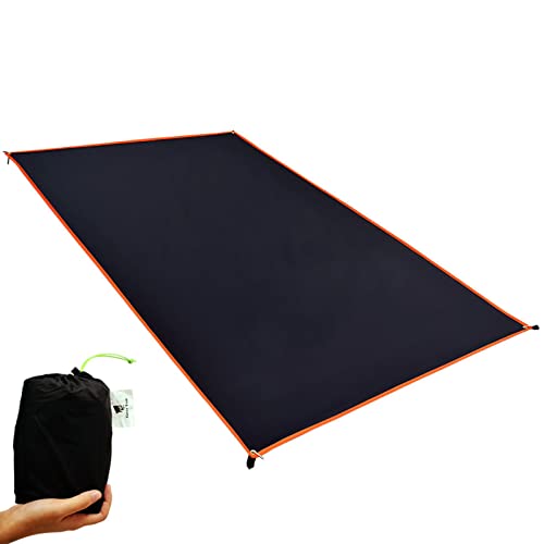 GEERTOP Ultralight Tent Footprint Waterproof Black Tent Tarp Ground Sheet Mat for Under Tent, Camping, Backpacking, Hikin...