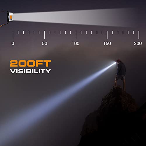 EverBrite LED Headlamp, 4 Lighting Modes, Pivoting Head with Adjustable Headband, IPX4 Water Resistant Perfect for Runnin...