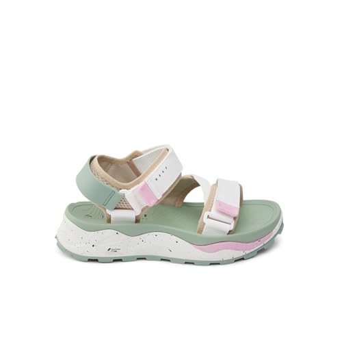 REEF Cross Shore Womens Casual Sport Sandal, Adjustable Straps, Supportive Footbed, No Slip Traction