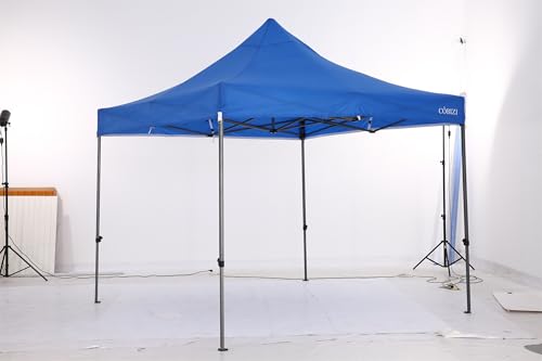 COBIZI 10x10 Pop Up Canopy Without Sidewall,Heavy Duty Canopy UPF 50+ All Season Wind Waterproof Commercial Outdoor Wedding Party Tents for Parties Canopy Gazebo with Carry Bag(10 x 10 ft Gray)
