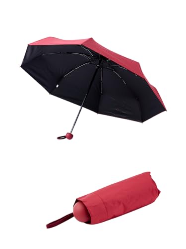Compact Travel Umbrella - 7.5 in Folded, Lightweight Pocket Size with Case