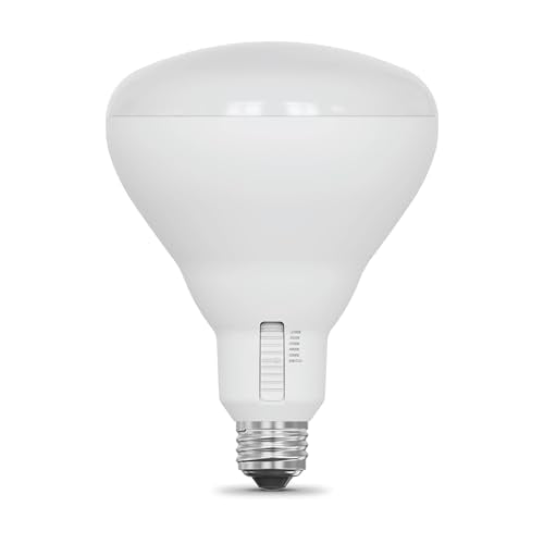 Feit Electric BR40 LED Light Bulb, 100W Equivalent, Dimmable, 1400 Lumens, 5-Color Adjustable White, 90+ CRI, General Purpose Flood & Track Lighting, 25,000-Hour Lifetime, BR40100DM/6WYCA/2, 2 Pack