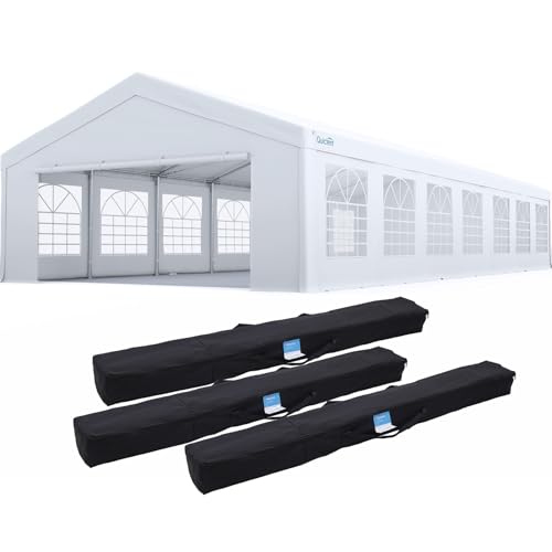 Quictent 20x50ft Heavy Duty Party Tent Outdoor Canopy Tent Carport Wedding Event Shelter BBQ Wedding Tents for Parties wit...