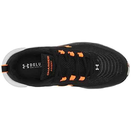 Under Armour Men's Charged Assert 9 Marble, Black/Blaze Orange, 11.5 Medium US