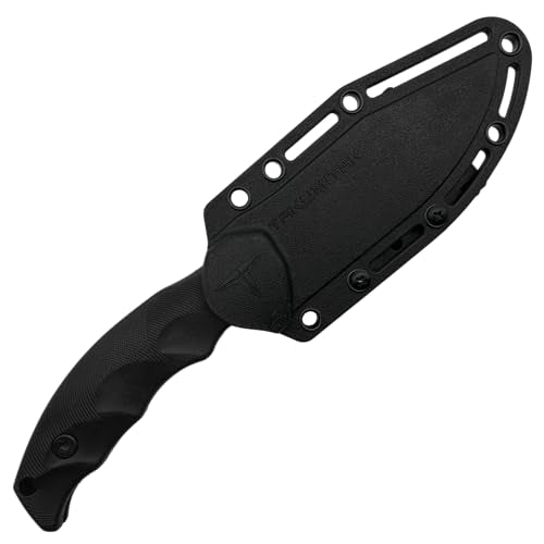 TAKUMITAK Hunting Survival Knife 9" Full Tang Fixed Blade Knives Camping Gear with Extra Set of FRN Handle Scales, MOLLE C...