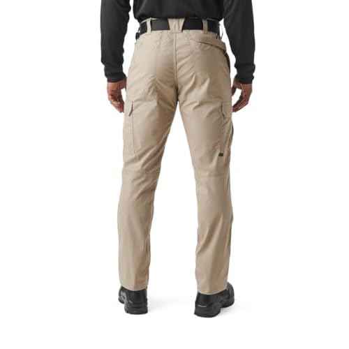 5.11 Tactical Men's ABR Pro Pants, Straight Regular Fit Cargo Pants, 9 Total Pockets, Style 74512, Khaki (ABR), 44W x 32L