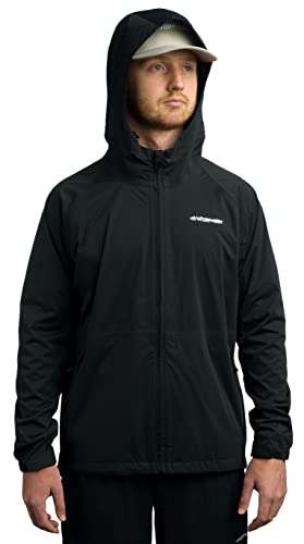 Whitewater Fishing Men’s Packable Rain Jacket, Lightweight Waterproof Rain Gear