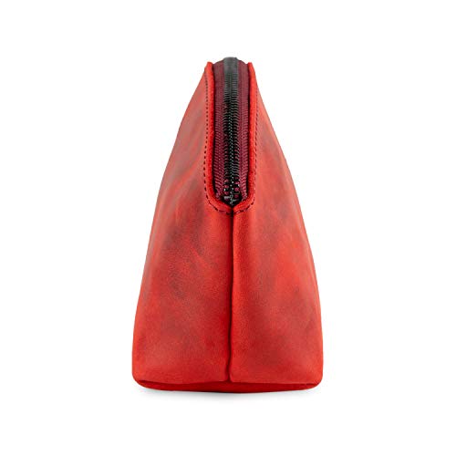 Londo Genuine Leather Versatile Gondola Style Handbag - Cosmetic, Toiletry, Makeup, Shaving Organizer Bag - Dopp Kits - Unisex