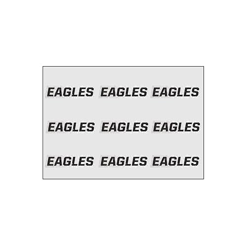 EyeBlack Glitter Team Name Face Stickers - Sports Name Easy to Use Decals, Set of 18 - Sparkling Designs for Events, Festi...