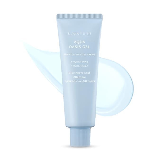 S.NATURE AQUA OASIS MOISTURIZING GEL CREAM 80ml | Cooling & Soothing Facial Moisturizer for Oily & Combination Skin | Lightweigh