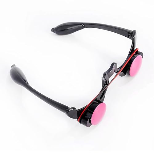 Holiberty Glowing Red Eyes Glasses Grim Reaper Cosplay Halloween Costume Accessory Light up Glasses Eyewear Rave Party Favors