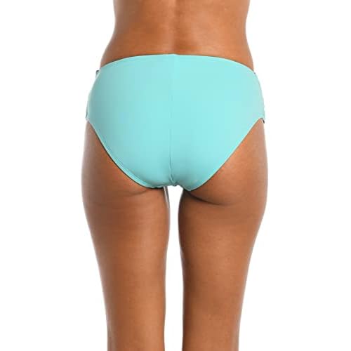 Island Goddess Banded Mid Waist Pant Bikini Swimsuit Bottom