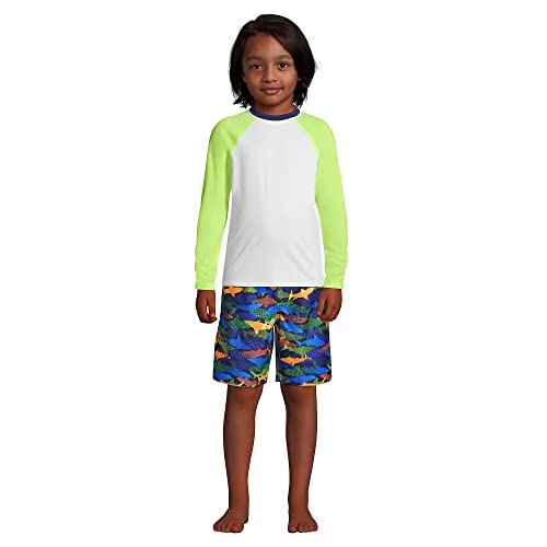 Lands' End Boys Active Stretch Quick Dry UPF 50 Swim Trunk