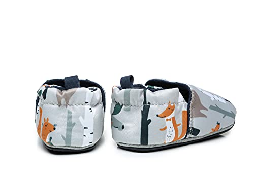COSANKIM Infant Baby Boys Girls Slipper Soft Sole Non Skid Sneaker Moccasins Toddler First Walker Cirb House Shoes