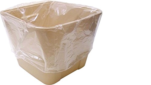 RDI Ice Bucket Liner, 13 x 13 x 6 Inches, Clear Insulated, 2000 per Case for Hotels and Motels