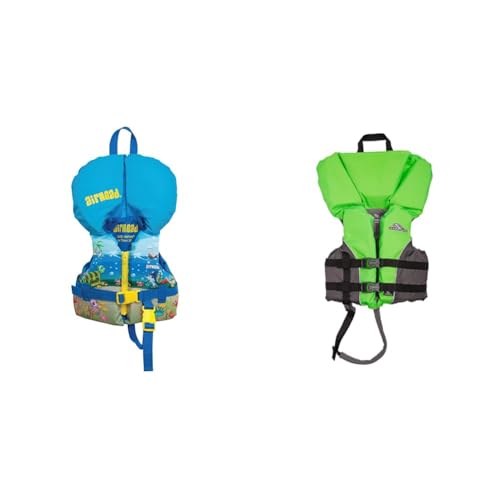 Airhead Child 30-50lbs & Stearns Kids 30-50lbs Type II & III USCG Approved Life Jackets Vest Bundle