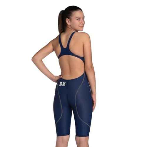 ARENA Powerskin ST Next Eco Open Back Tech Swimsuit Junior Girls Competitive Racing One Piece Kneeskin Competition Swimwear
