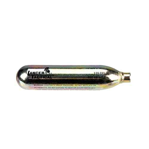 Lancer Tactical 100 Pack 12g CO2 Cartridges for Air Guns, BB Guns, Airsoft Pistols & Paintball Accessories