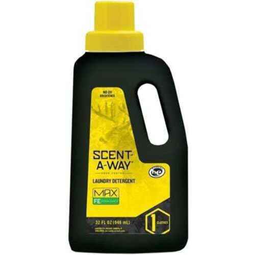 Hunters Specialties Scent-A-Way MAX Fresh Earth Laundry Detergent | Scent Eliminator Formula for Hunting Gear - 32 OZ Bottle