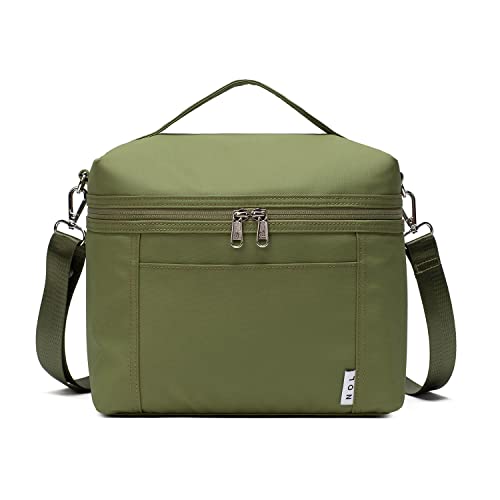 NOL Natural Organic Lifestyle Insulated Lunch Bags for Women Cooler Bag Lightweight Nylon Waterproof Lunch Box For Work