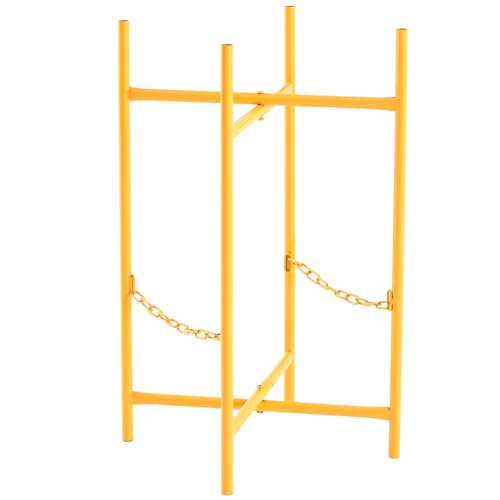 Blulu Mortar Board Stand Adjustable Folding with 2 Secure Chains for Supporting Mortar Pan and Boards in Masonry Construction
