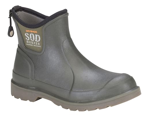 Dryshod Men's Sod Buster Garden Ankle Work Boots | Waterproof |Moisture Wicking