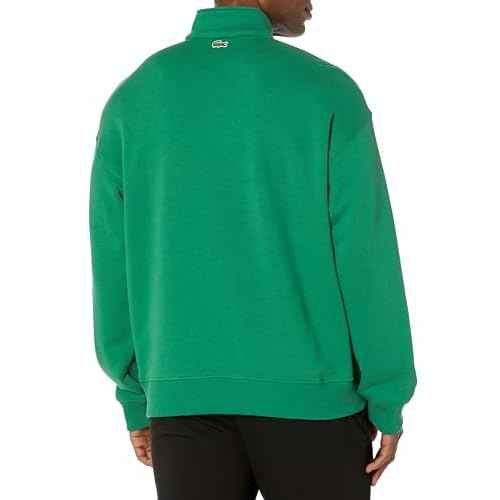 Lacoste Men's High Neck Organic Cotton Zip Up Sweatshirt